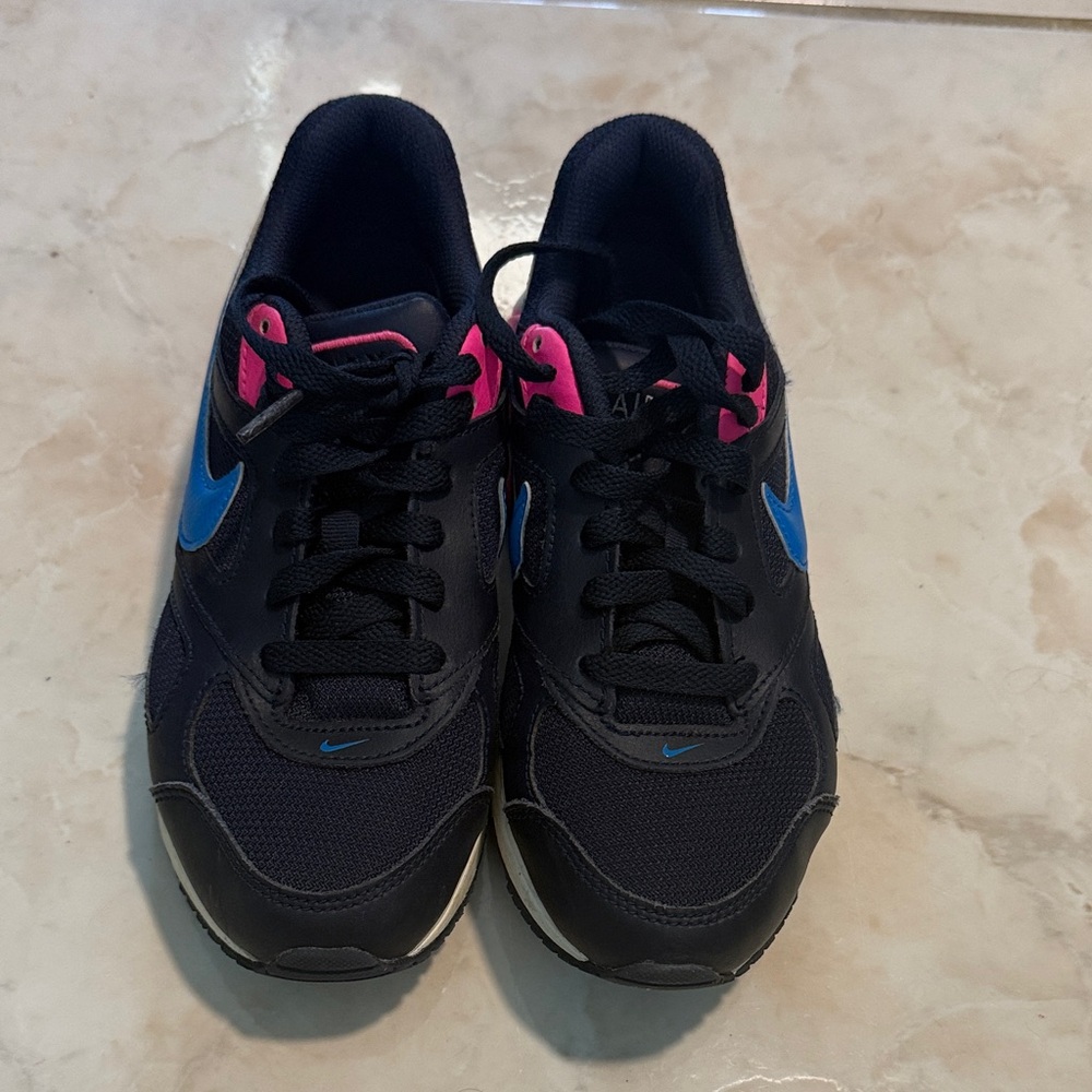 Nike Navy Sneakers with Blue and Pink Highlights